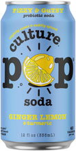 Load image into Gallery viewer, Culture Pop Sparkling Probiotic Soda, Ginger Lemon, 12oz - Multi Pack - Oasis Snacks
