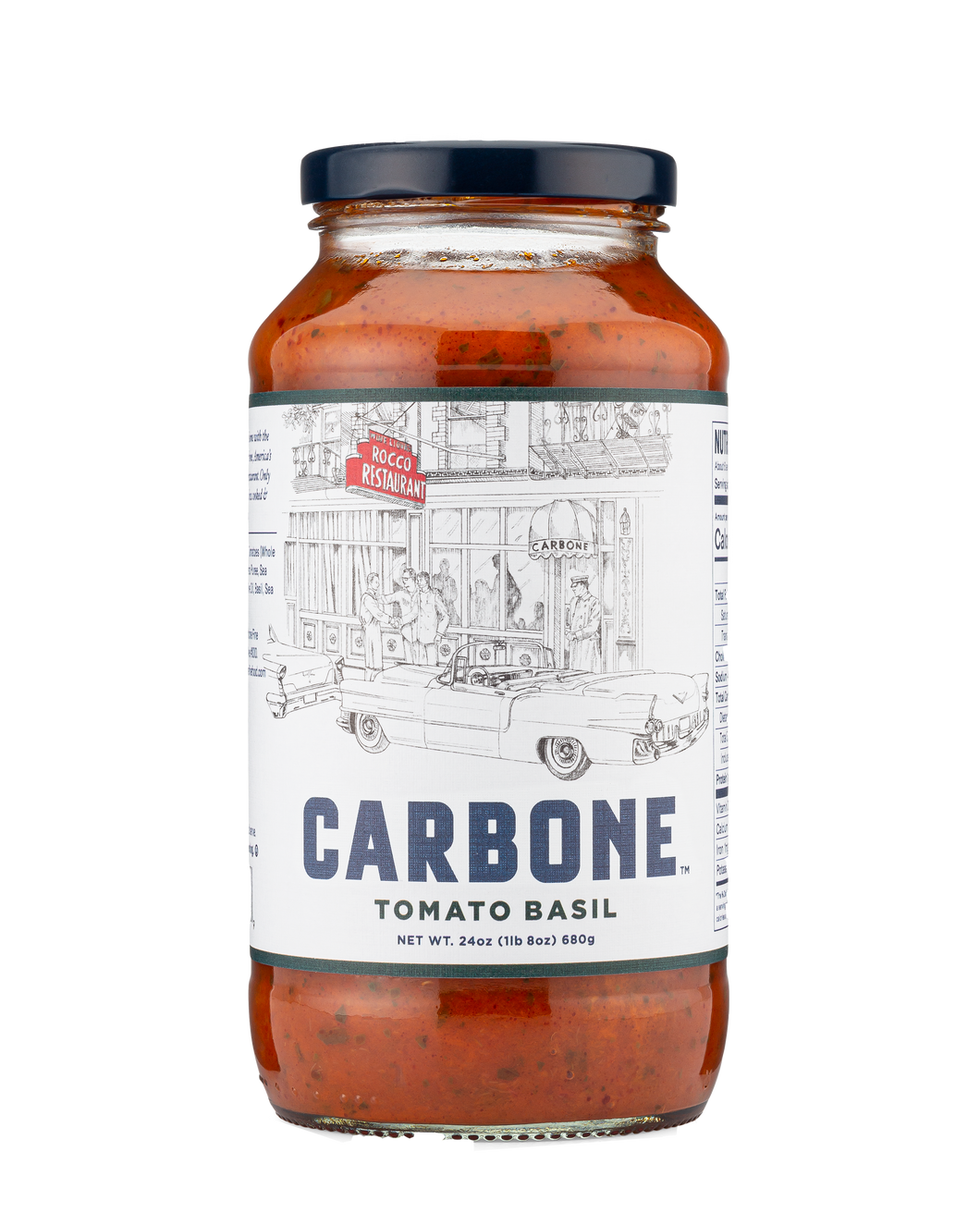 Carbone Tomato Basil Pasta Sauce, 24oz (Pack of 6)