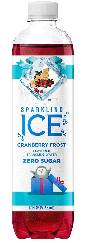 Sparkling ICE Spring Water, Cranberry Frost, 17 Oz (Pack of 12)