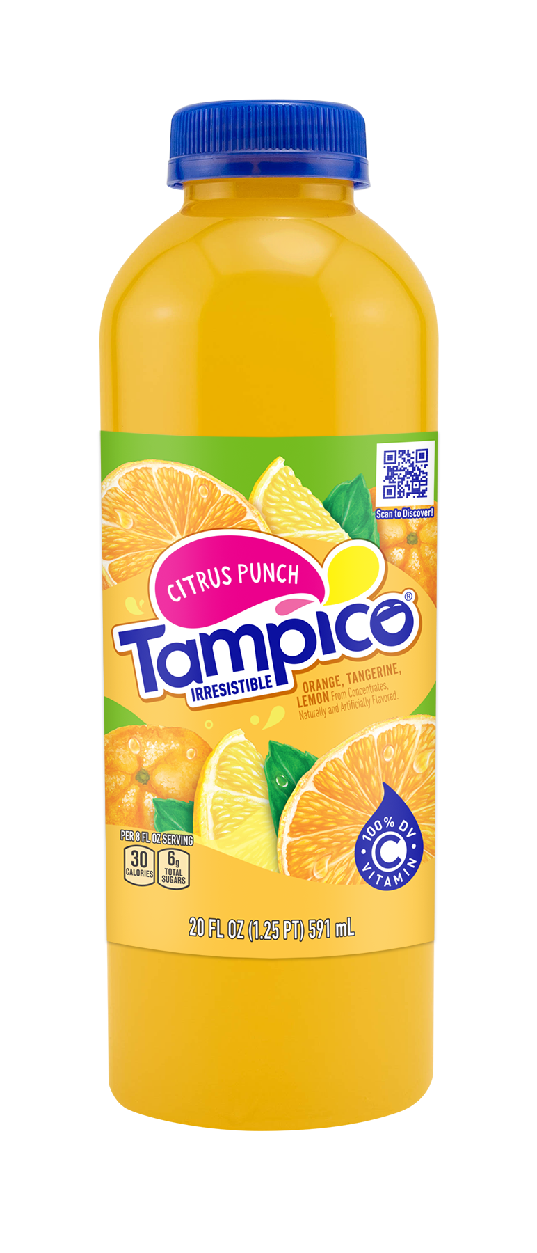 Tampico Fruit-Flavored Drink, Citrus, 20oz (Pack of 24)
