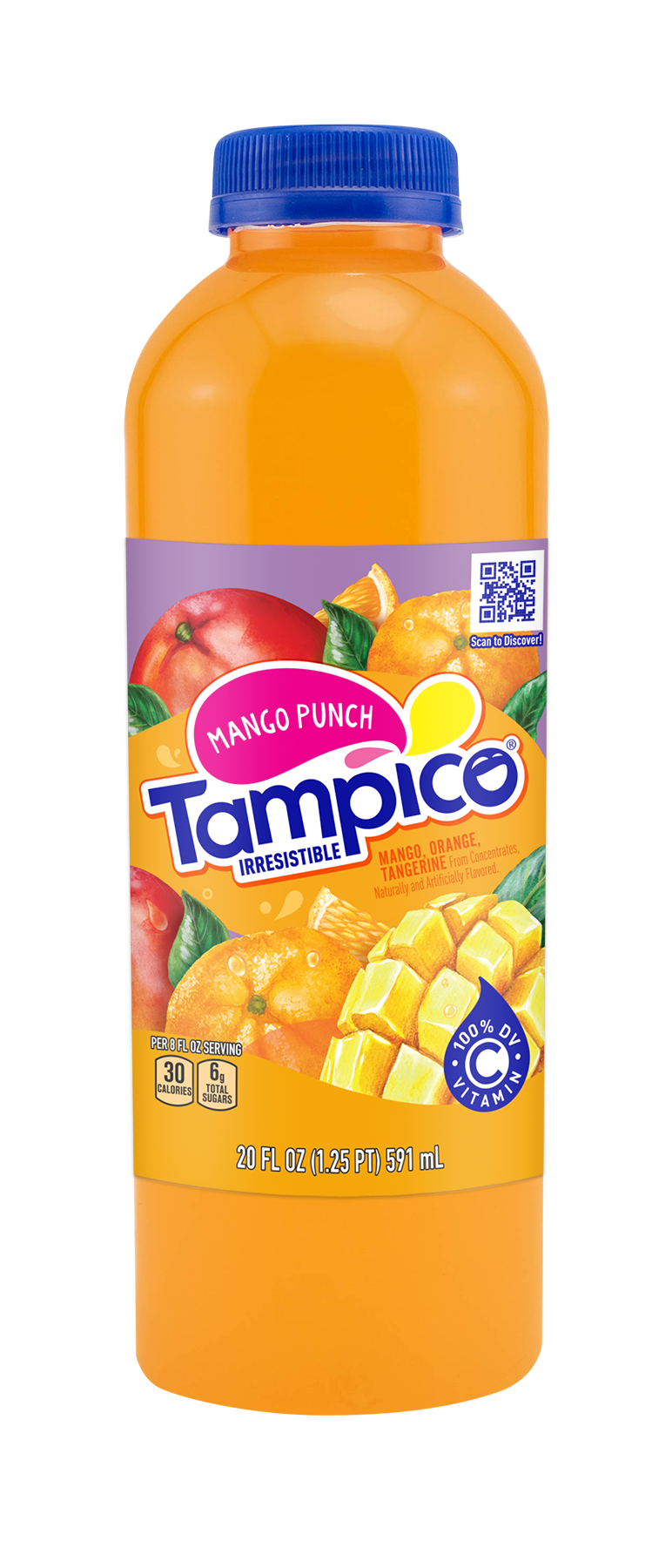 Tampico Fruit-Flavored Drink, Mango, 20oz - Multi Pack