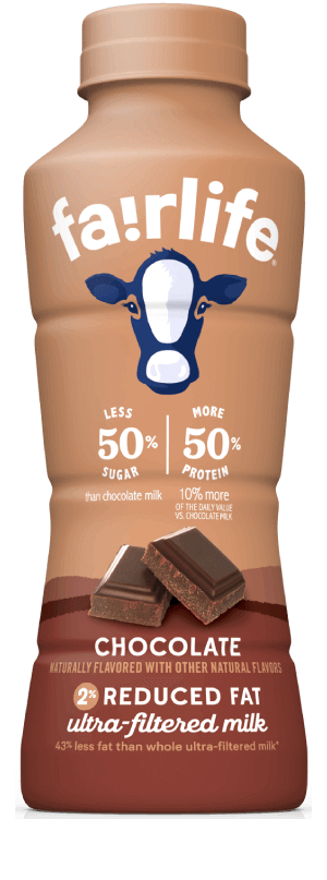fairlife 2% Reduced Fat, Ultra-Filtered Milk, Chocolate, 14oz (Pack of 12)