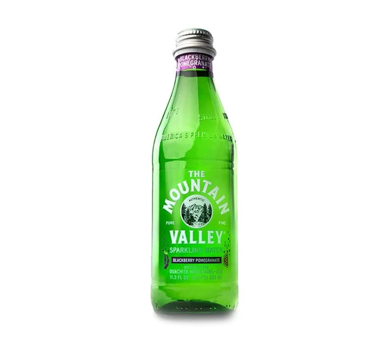 The Mountain Valley Sparkling Spring Water, Blackberry Pomegranate, 333ml (11.3oz) - Multi-Pack