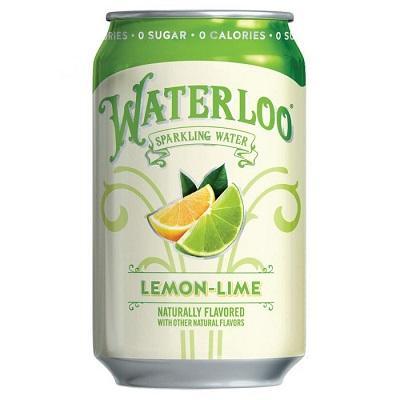 Waterloo Sparkling Water, Lemon Lime, 12oz - Multi Pack - Oasis Snacks