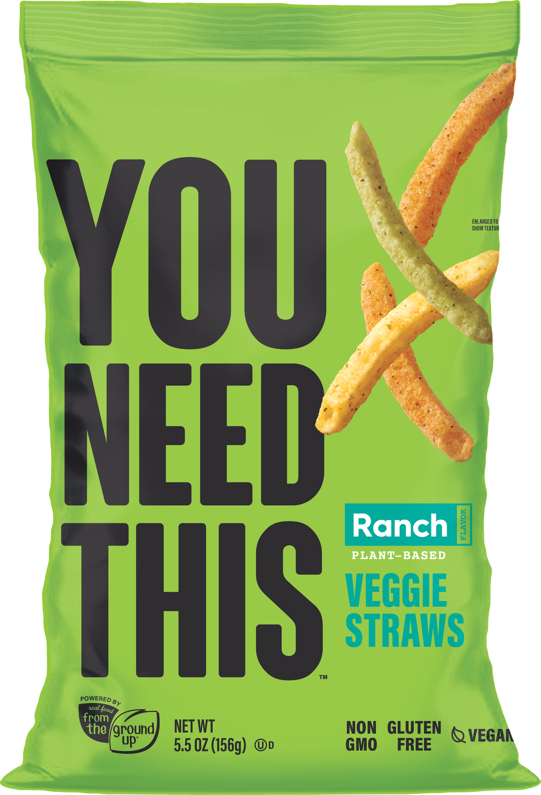 You Need This Veggie Straws, Ranch, 5.5oz (Pack of 6)