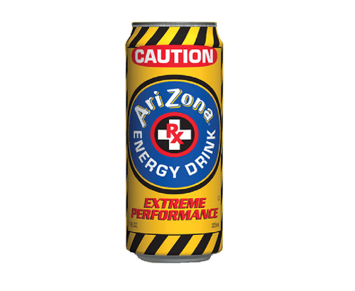 Arizona Extreme Performance Caution Energy Drinks 11.5 Ounce Cans (Pack of 24) - Oasis Snacks