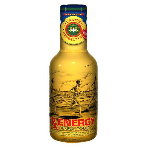 AriZona RX Energy Iced Tea 16.9 oz Plastic Bottles (Pack of 20) - Oasis Snacks