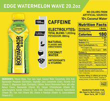 Load image into Gallery viewer, BodyArmor EDGE Hydration Sports Drink with Caffeine + Electrolytes, Watermelon Wave, 20oz (Pack of 12)

