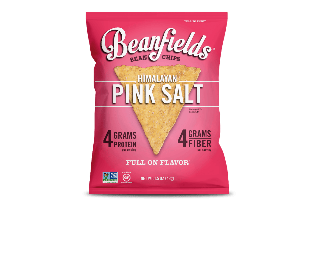 Beanfields Bean Chips, Himalayan Pink Salt, 1.5 Ounce (Pack of 24) - Oasis Snacks