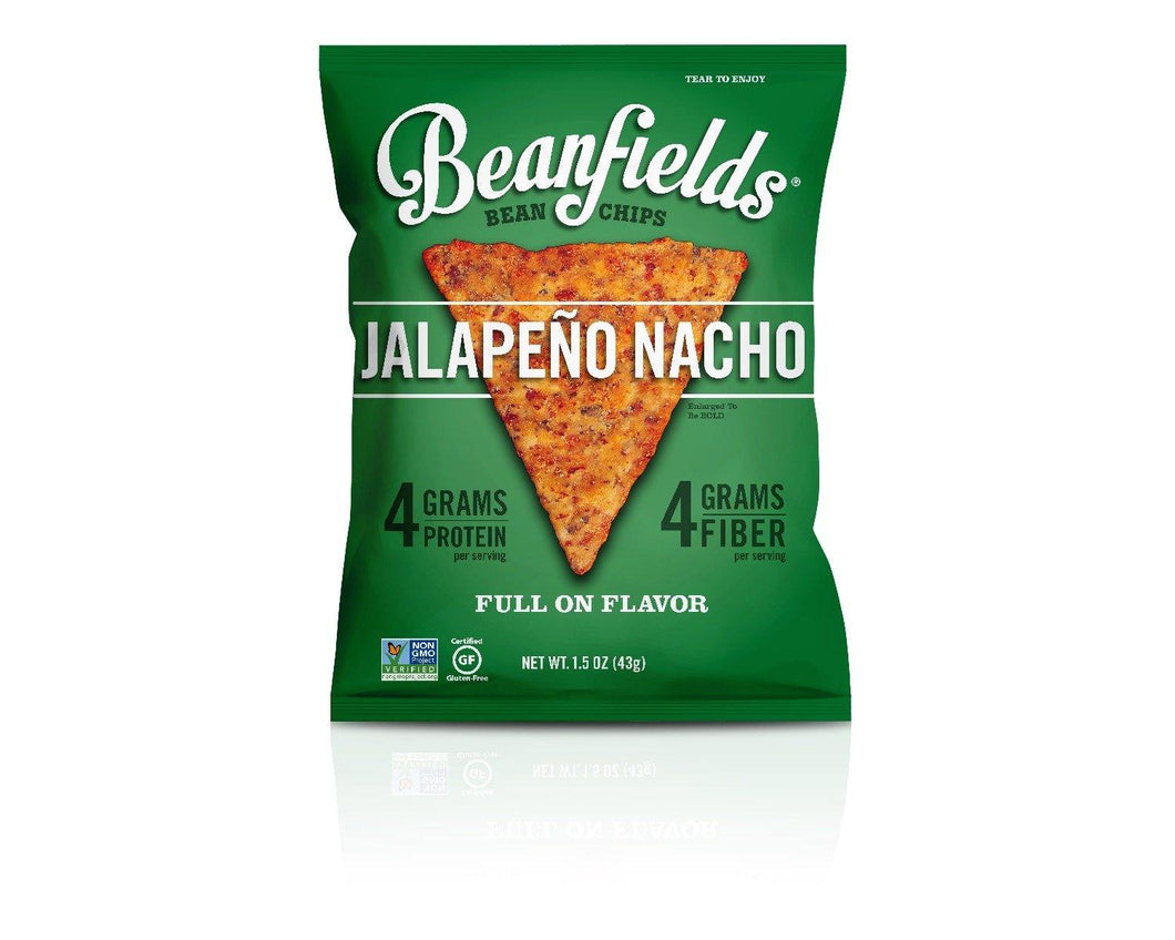 Beanfields Bean Chips, Jalapeno Nacho, 1.5 Ounce - Multi Pack - Oasis Snacks