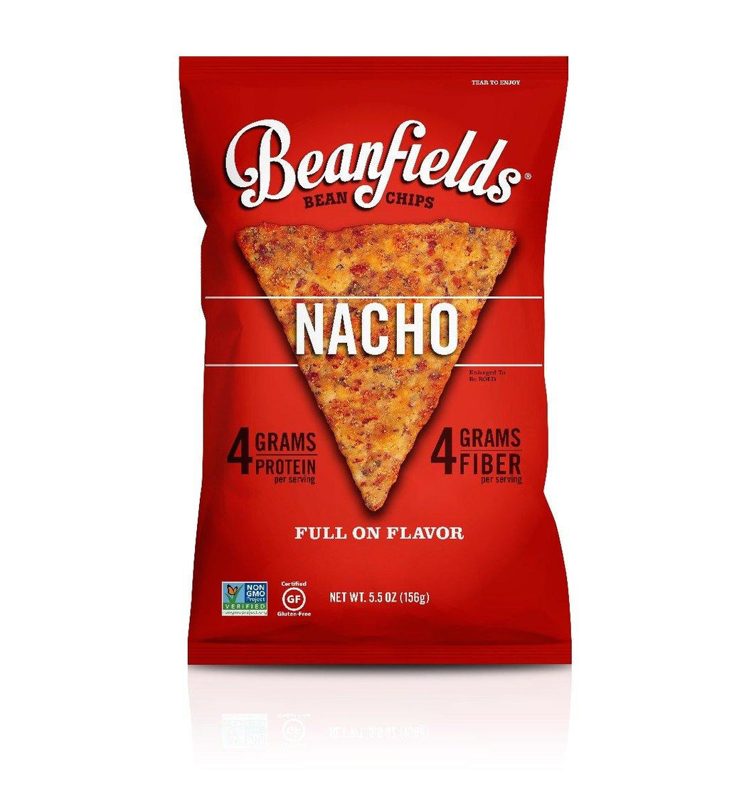 Beanfields Bean Chips, Nacho, 5.5 Ounce (Pack of 6) - Oasis Snacks