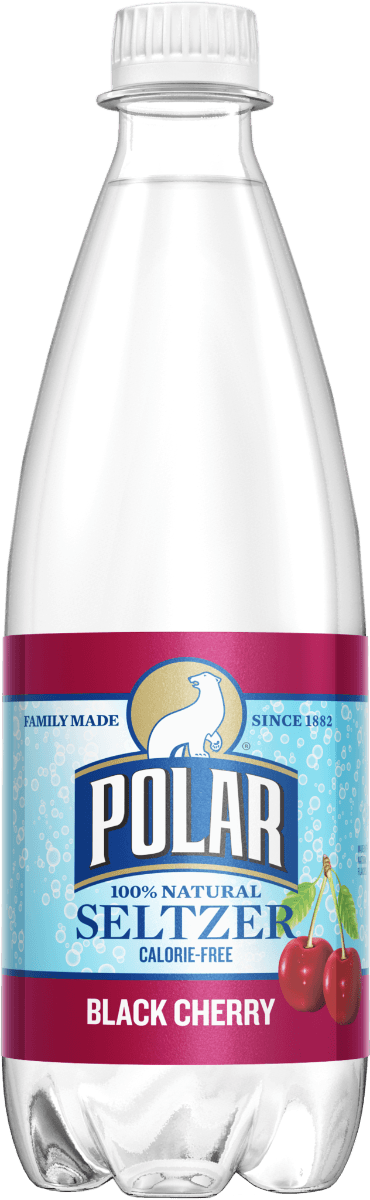 Polar Black Cherry Seltzer Water 20oz Bottles (Pack of 24) - Oasis Snacks