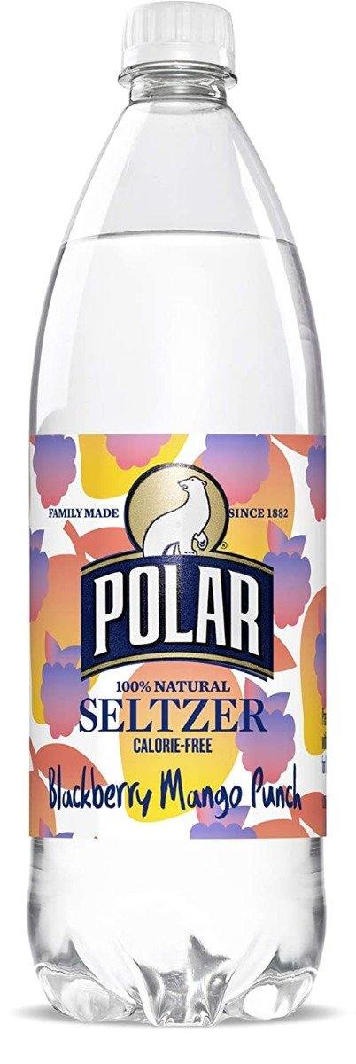 Polar Seltzer Blackberry Mango Punch Limited Summer Edition Seltzer Water 20oz Bottles (Pack of 24) - Oasis Snacks