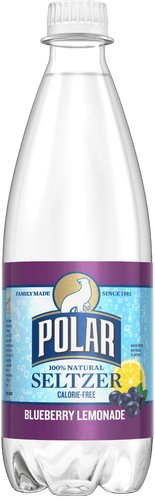 Polar Blueberry Lemonade Seltzer Water 20oz Bottles (Pack of 24) - Oasis Snacks