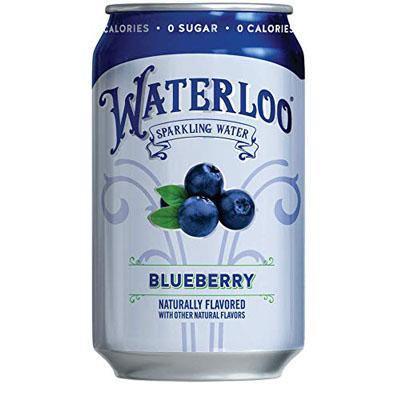 Waterloo Sparkling Water, Blueberry, 12oz - Multi Pack - Oasis Snacks