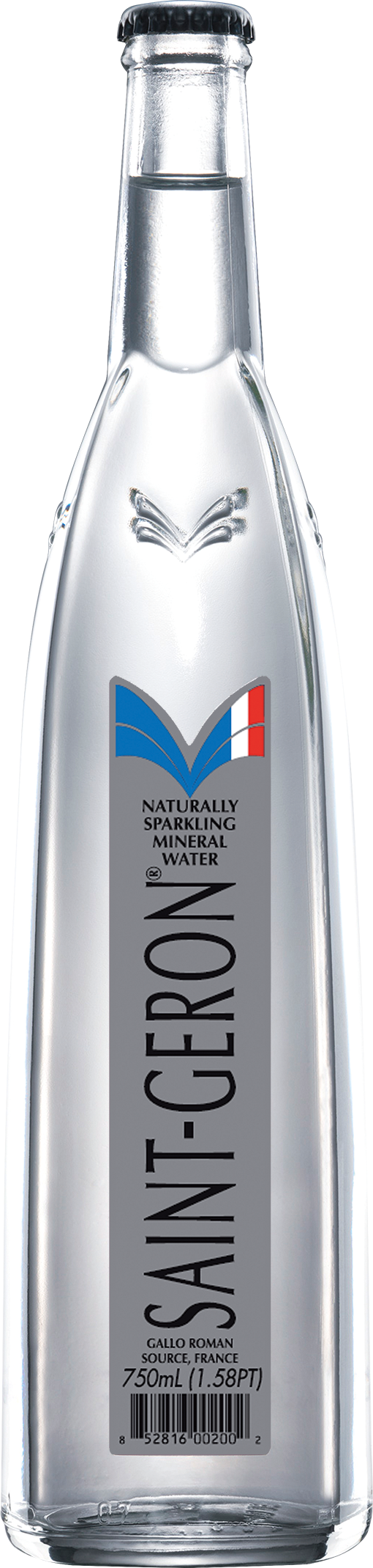 Saint-Geron Sparkling Natural Mineral Water, 25.3oz (Pack of 12)