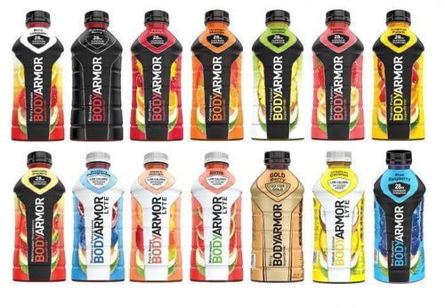 Bodyarmor Electrolyte SuperDrink 16oz Bottles, Mix & Match Custom Pack of 48 - Oasis Snacks