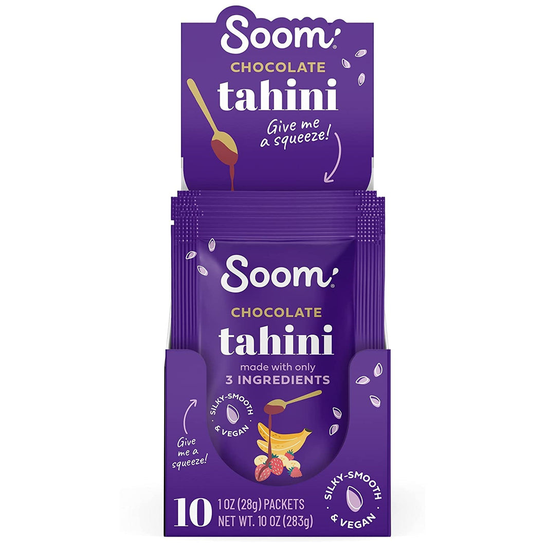 Soom Tahini Spread, Chocolate, 1oz (Pack of 10)