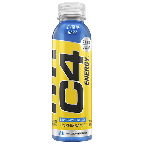 C4 Energy Still Performance Energy Drink, Icy Blue Razz, 12oz (Pack of 12) - Oasis Snacks