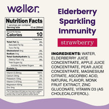 Load image into Gallery viewer, Weller Elderberry Immunity Support Sparkling Water, Strawberry, 12oz (Pack of 12) - Oasis Snacks
