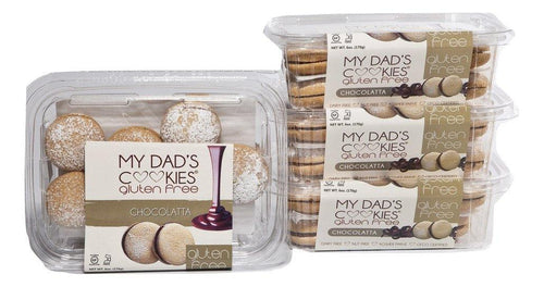 My Dad's Cookies, Gluten and Dairy Free, Chocolatta Cookie, 6 oz (Pack of 3) - Oasis Snacks