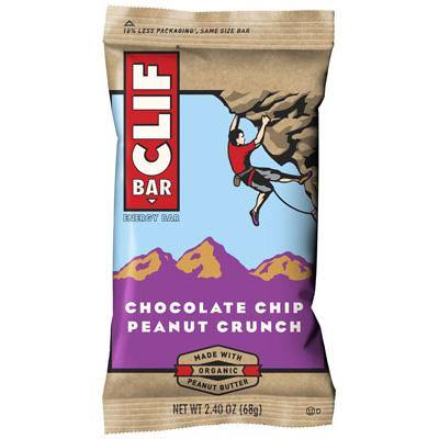 Clif Bar Energy Bar, Chocolate Chip Peanut Butter Crunch, 2.4oz (Pack of 12) - Oasis Snacks