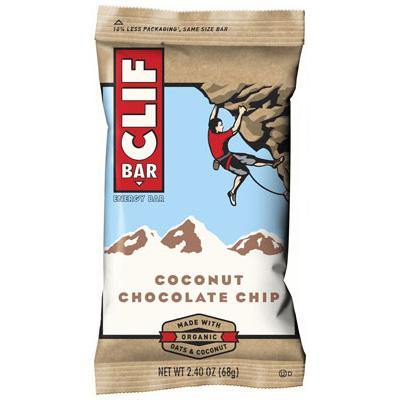 Clif Bar Energy Bar, Coconut Chocolate Chip, 2.4oz (Pack of 12) - Oasis Snacks