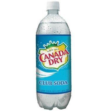 Canada Dry Club Soda 1 Liter Bottles (Pack of 12) - Oasis Snacks