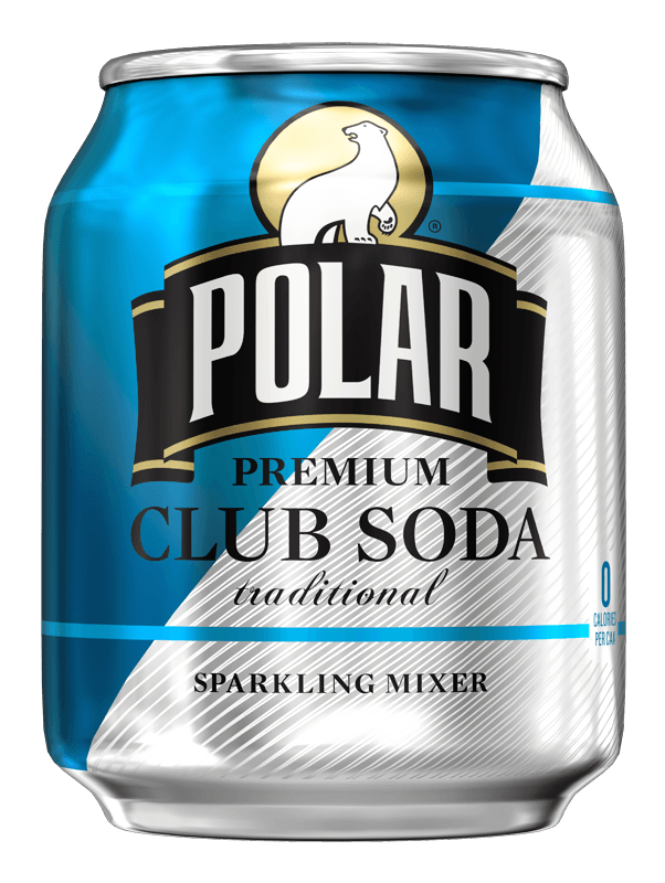 Polar Premium Club Soda 8oz Mini Cans (Pack of 24) - Oasis Snacks