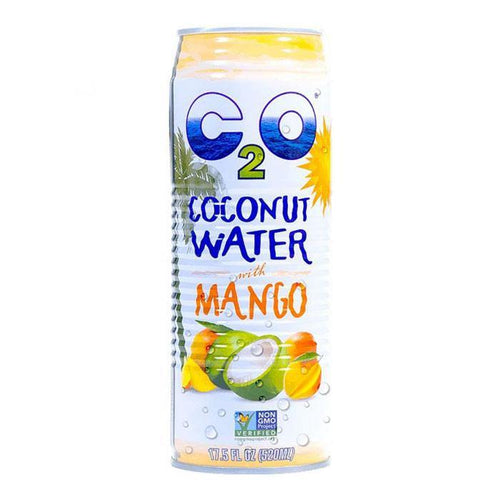 C2O Pure Coconut Water with Mango 17.5 FL OZ (Pack of 12) - Oasis Snacks