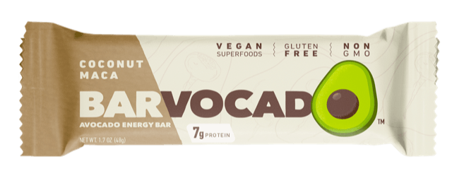 Barvocado Avocado Energy Bar, Coconut Maca, 1.7oz - Multi Pack - Oasis Snacks