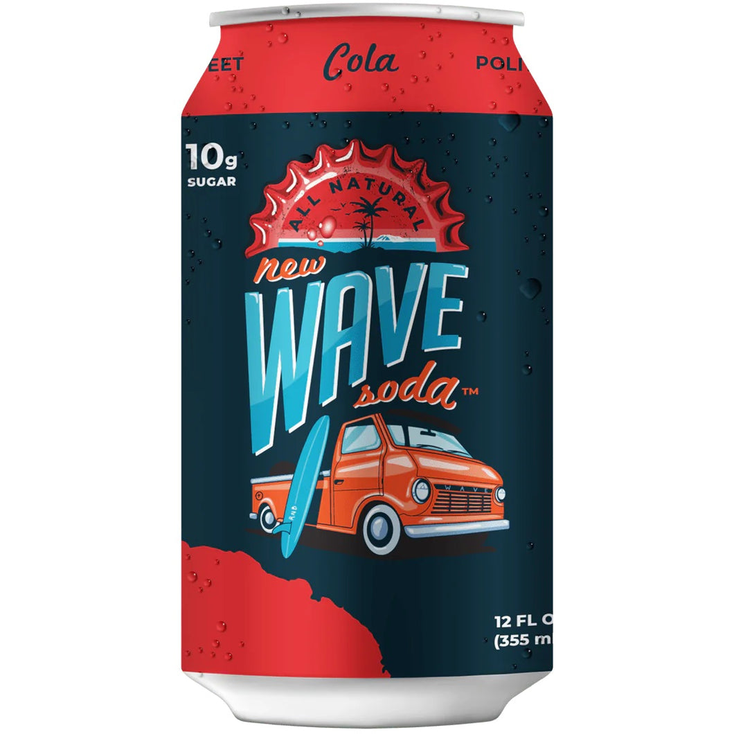 Wave Soda, Cola, 12oz (Pack of 12)