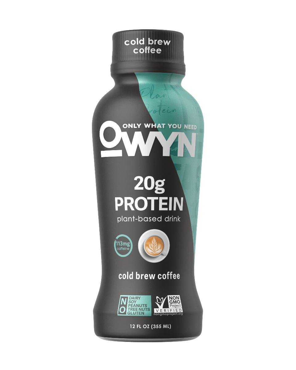 OWYN 100% Plant-Based Protein Shake - Cold Brew Coffee (12 Pack) - Oasis Snacks