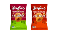 Load image into Gallery viewer, Beanfields Vegan Cracklins, 2 Flavor Variety Pack, 3.5 Ounce (Pack of 6) - Oasis Snacks
