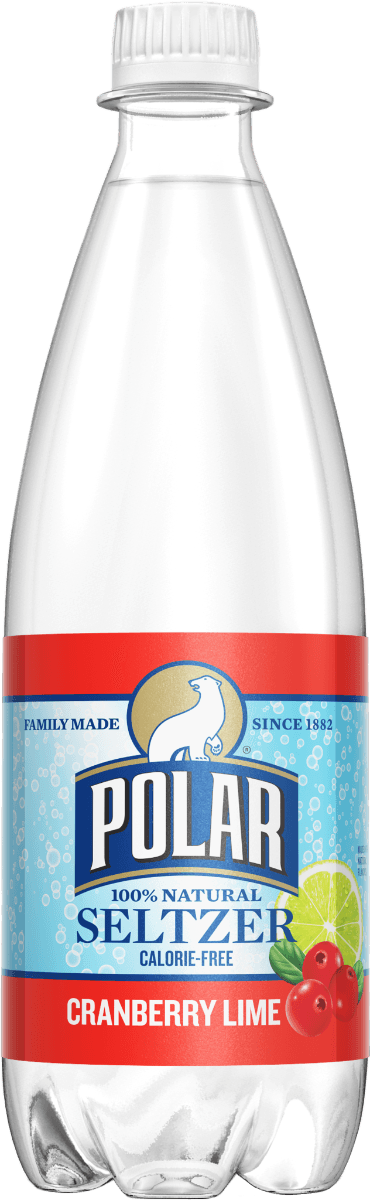 Polar Cranberry Lime Seltzer Water 20oz Bottles (Pack of 24) - Oasis Snacks