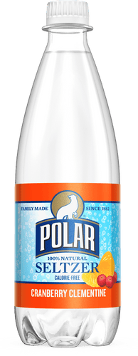Polar Cranberry Clementine Seltzer Water 20oz Bottles (Pack of 24) - Oasis Snacks
