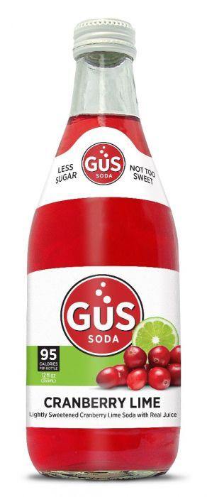 GuS Soda Dry Cranberry Lime 12 Oz - Pack of 24 - Oasis Snacks