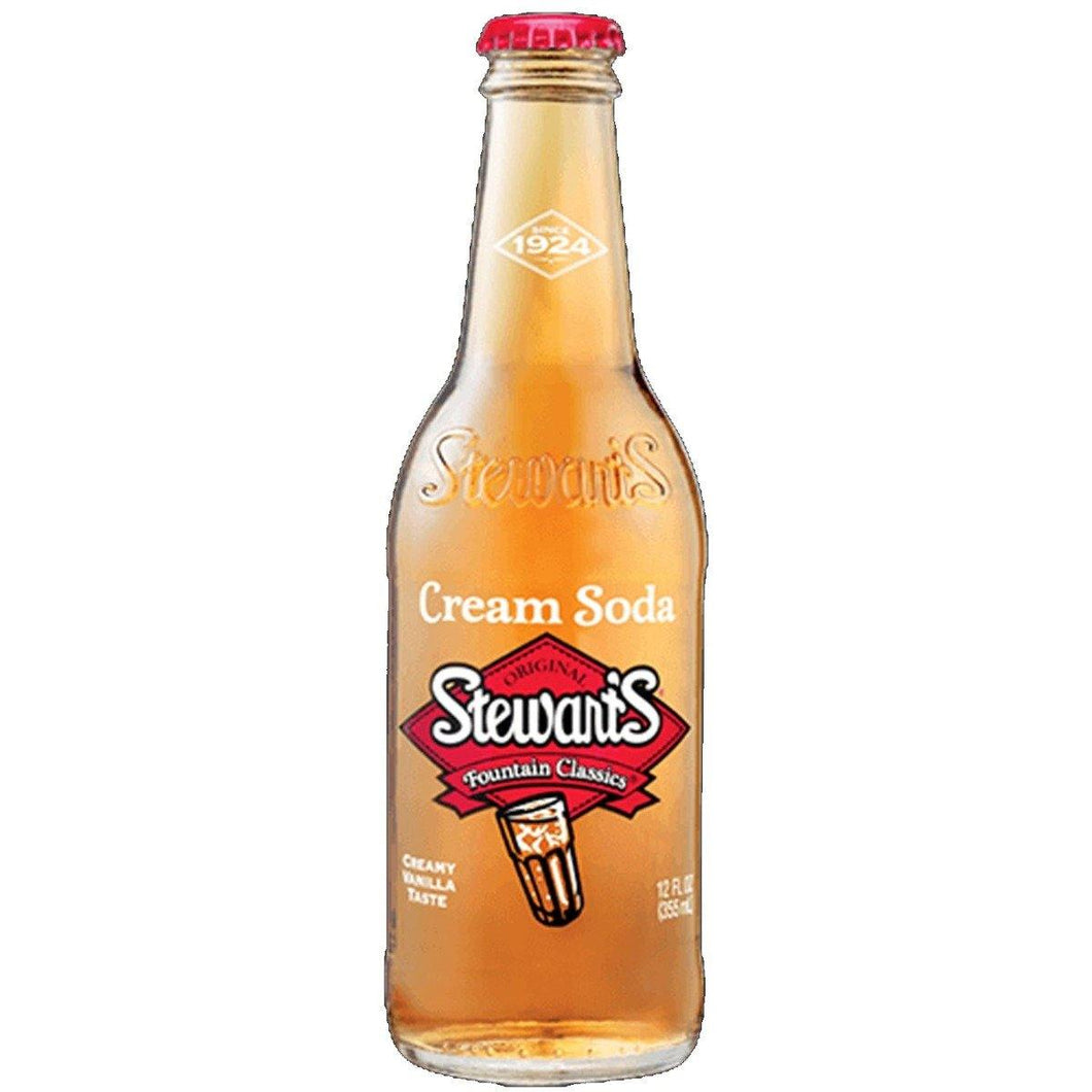 Stewart's Original Fountain Classics, Cream Soda, 12oz (Pack of 12) - Oasis Snacks