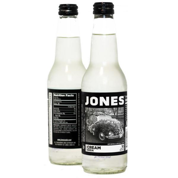 Jones Cane Sugar Soda, Cream, 12 oz (Pack of 12) - Oasis Snacks