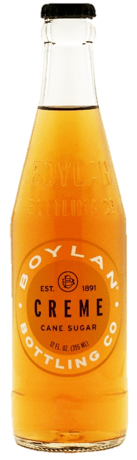 Boylan Pure Cane Sugar Soda Pop, Cream Soda, 12 oz Glass Bottles (Pack of 12) - Oasis Snacks