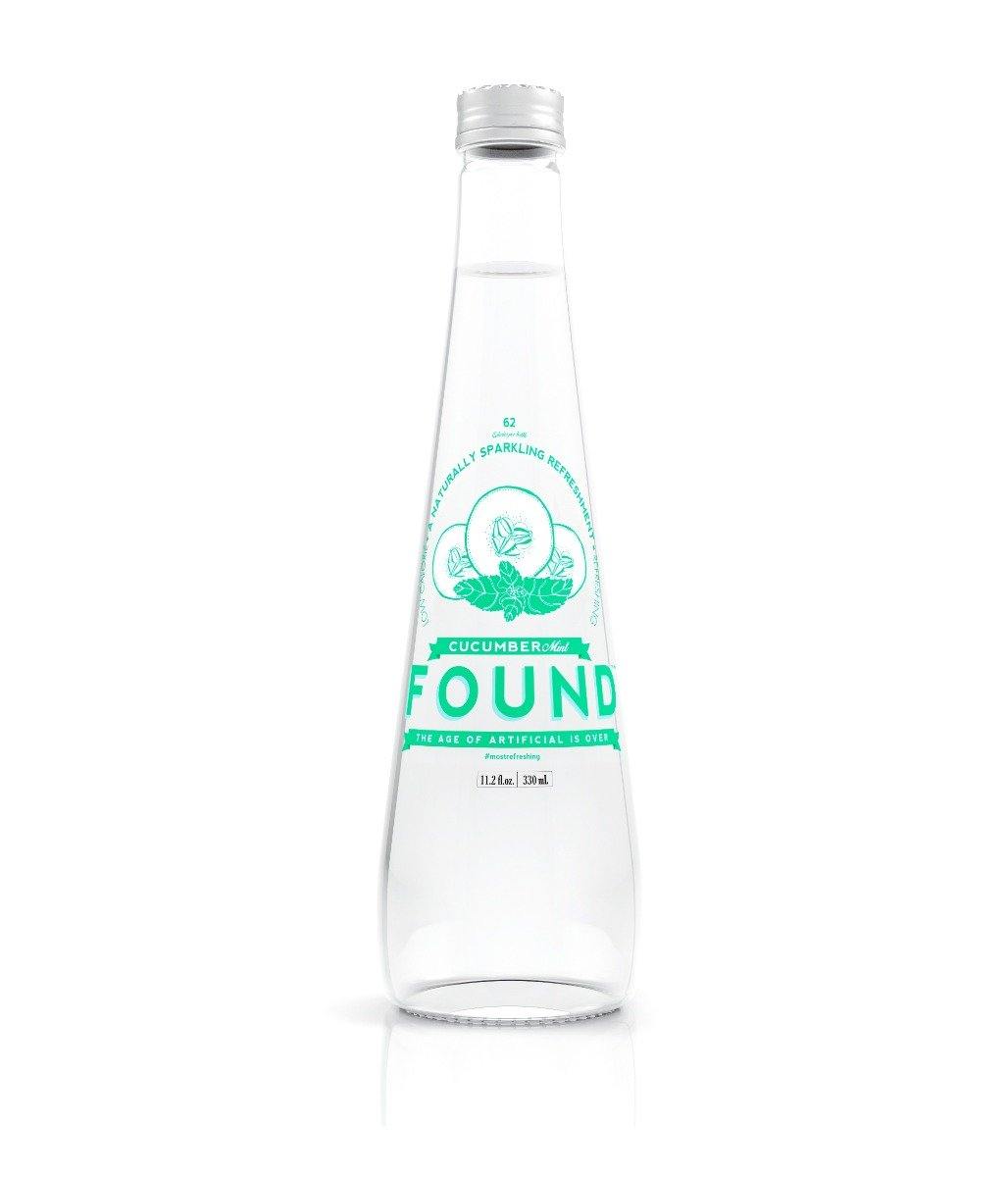 Found Infused Sparkling Water, Cucumber & Mint, 11.2 oz (Pack of 12)  - Oasis Snacks