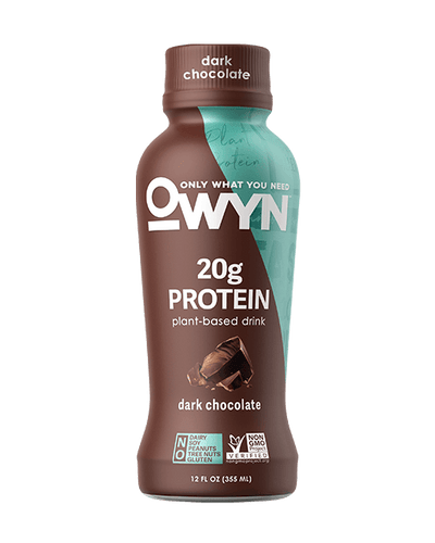 OWYN 100% Plant-Based Vegan Protein Shake - Dark Chocolate (12 Pack) - Oasis Snacks