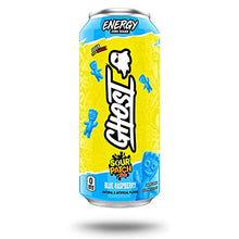 Load image into Gallery viewer, Ghost Energy Drink, Sour Patch Kids Blue Raspberry, 16oz (Pack of 12)
