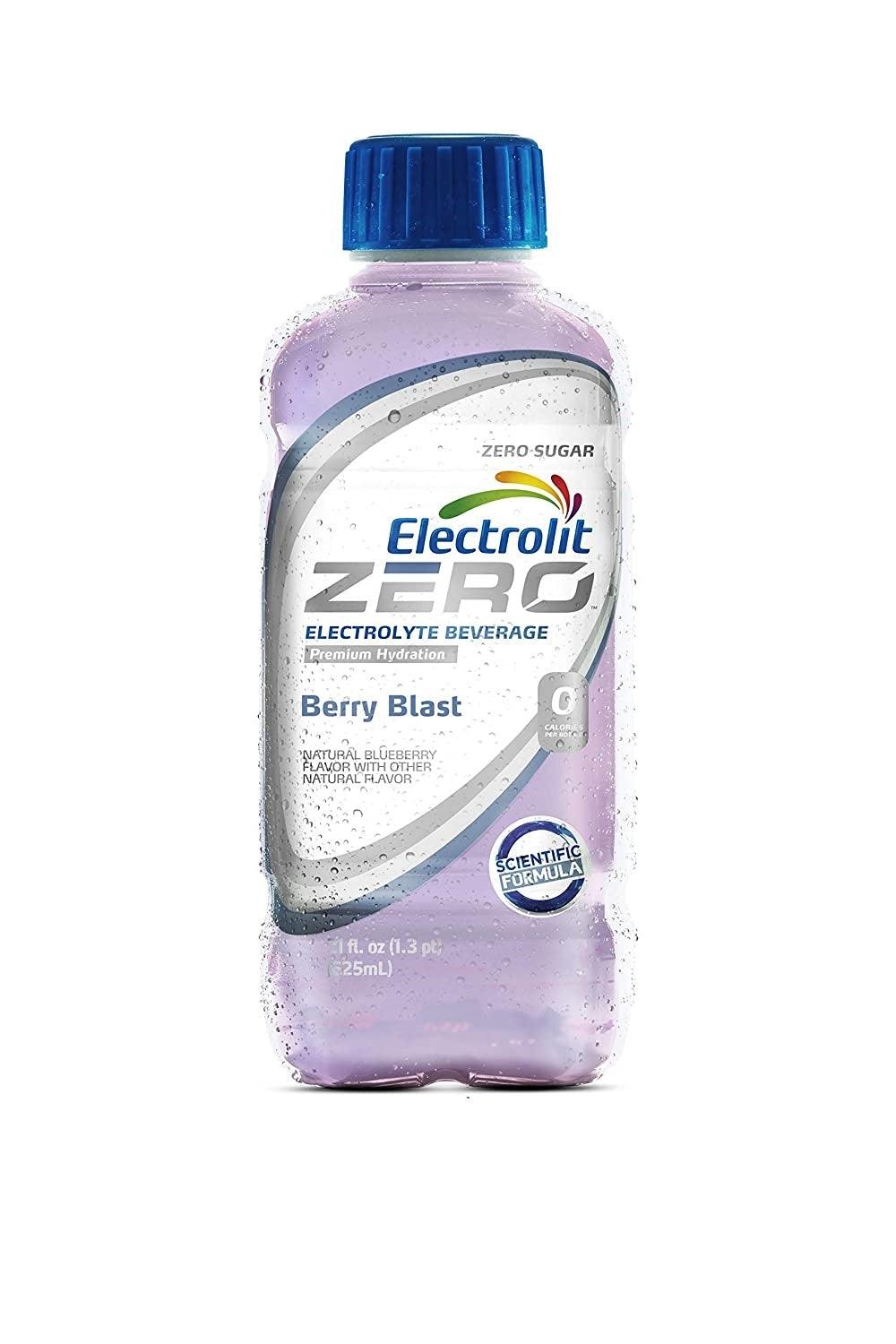 Electrolit ZERO Electrolyte Hydration Beverage, Berry Blast, 21oz (Pack of 12) - Oasis Snacks