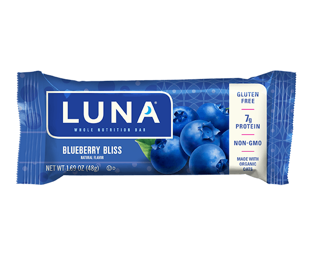 Luna Bar, Blueberry Bliss, 1.69oz (Pack of 15) - Oasis Snacks