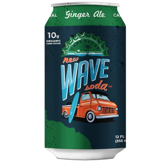 Wave Soda, Ginger Ale, 12oz (Pack of 12)