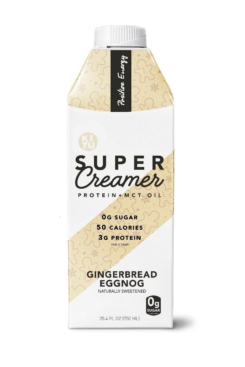 KITU Super Creamer Lactose Free Zero Sugar High Protein, Gingerbread Eggnog, 25.4 oz (Pack of 2) - Oasis Snacks