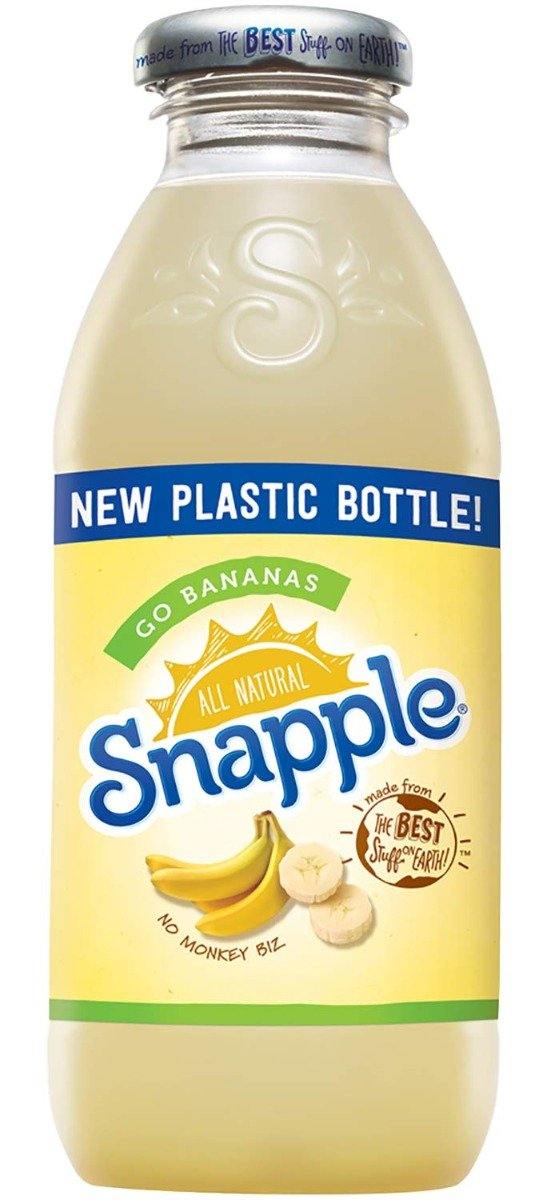 Snapple All Natural, Go Bananas, 16 oz Plastic Bottles (Pack of 12) - Oasis Snacks