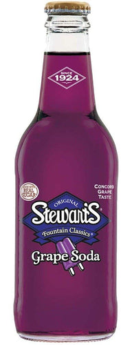 Stewart's Original Fountain Classics, Grape Soda, 12oz (Pack of 12) - Oasis Snacks