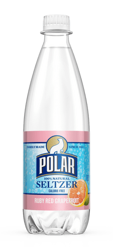Polar Ruby Red Grapefruit Seltzer Water 20oz Bottles (Pack of 24) - Oasis Snacks